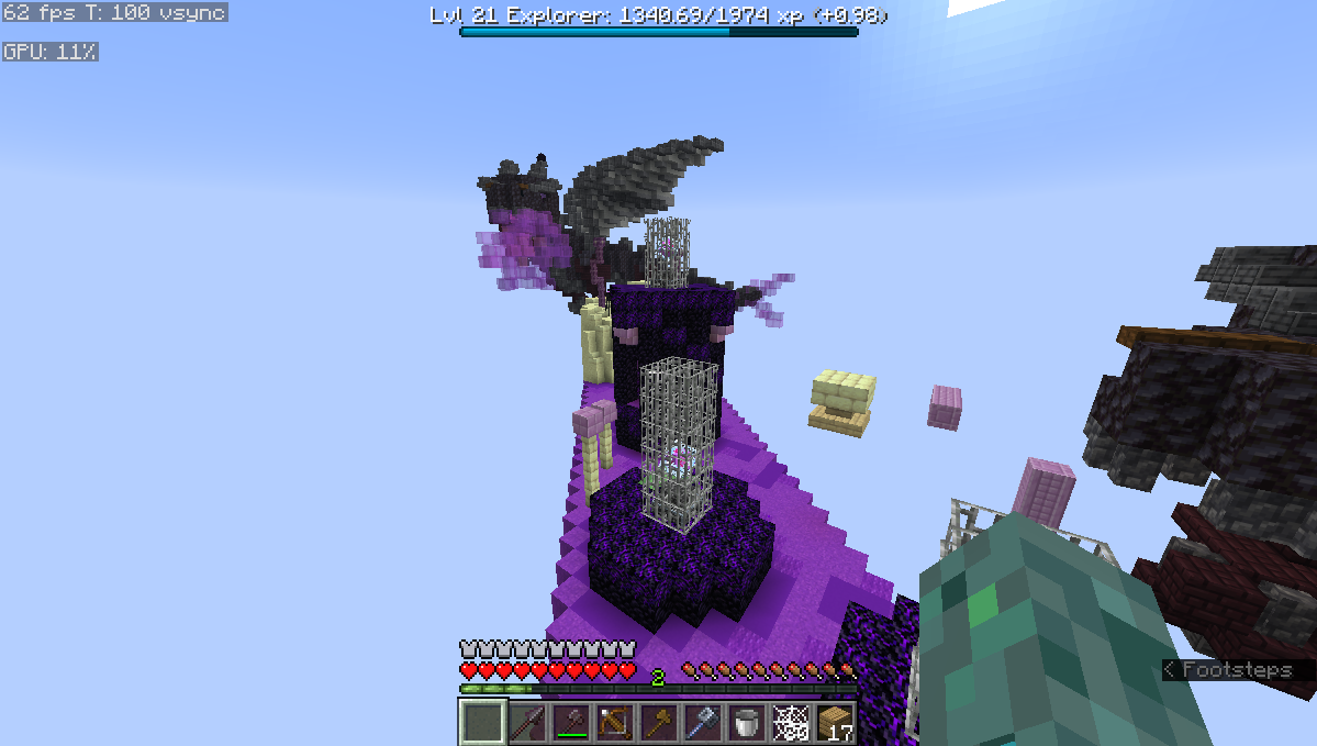 Part of the end course in the Biome Run