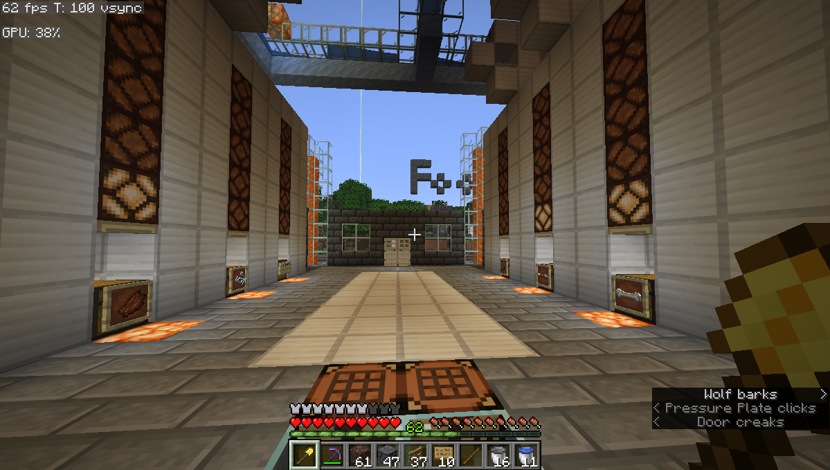 Mob grinder collection area